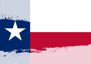 Texas Flag Splash