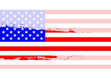 USA Flag Splash