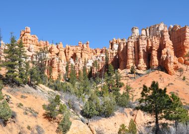 along bryce canyon