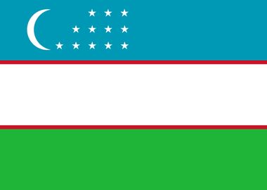 Uzbekistan Flag