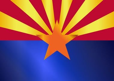 Arizona State Flag Gloss