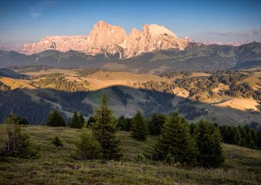 Langkofel at Sunset