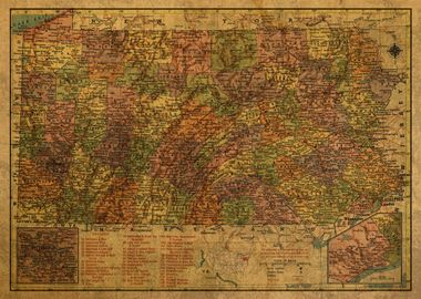 Pennsylvania Map 1958