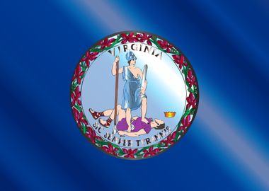 Flag of Virginia Gloss