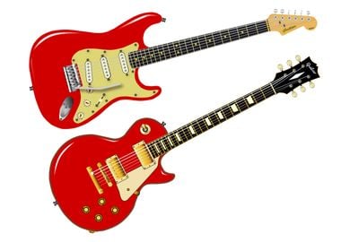 Red Elecric Guitars