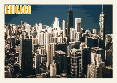 Chicago Vintage Poster