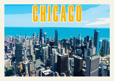 Chicago Vintage Poster