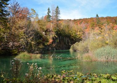 colorful lakes