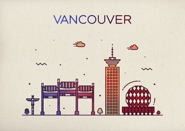 Vancouver City Skyline