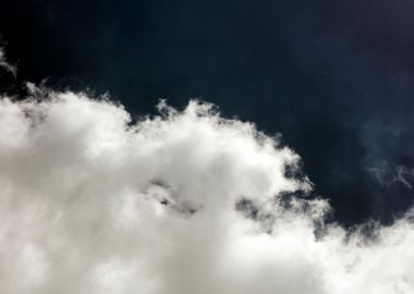 Black air sky with clouds