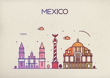 Mexico City Skyline Fun