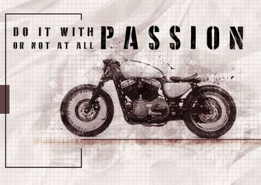 CAFE RACER BIKE POSTER