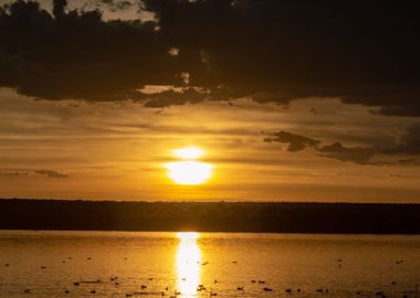 Sunset from a fishing trip