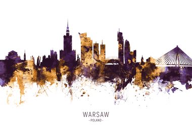 Warsaw Poland Skyline