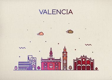 Valencia City Skyline Fun