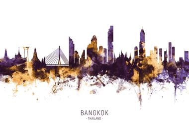 Bangkok Thailand Skyline