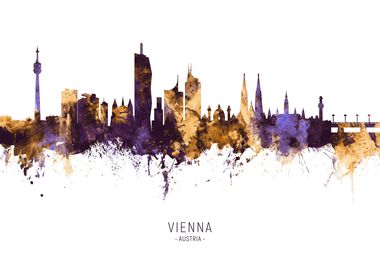 Vienna Austria Skyline