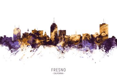 Fresno California Skyline