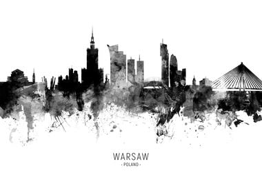 Warsaw Poland Skyline