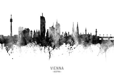 Vienna Austria Skyline