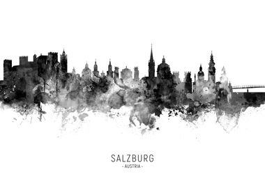 Salzburg Austria Skyline