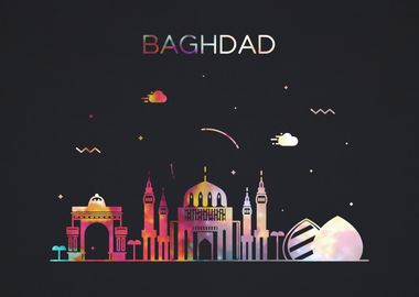 Baghdad Iraq City Skyline