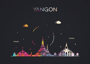 Yangon Myanmar City