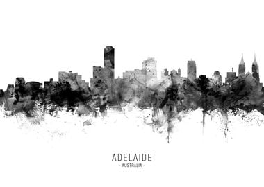 Adelaide Australia Skyline