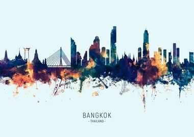 Bangkok Thailand Skyline