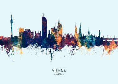 Vienna Austria Skyline