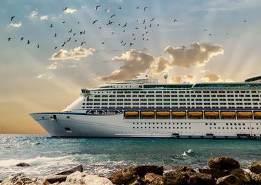 Front of Cruise Ship