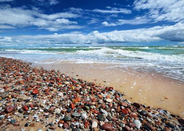 Baltic Sea Shore In Latvia