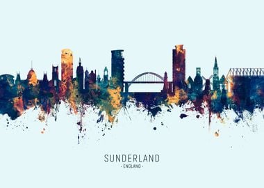 Sunderland England Skyline