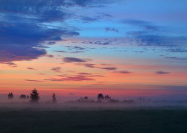 Colorful Sunrise At The Fi