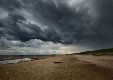 Baltic Sea Shore In Latvia