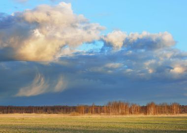 Heavy Rain Clouds Over The