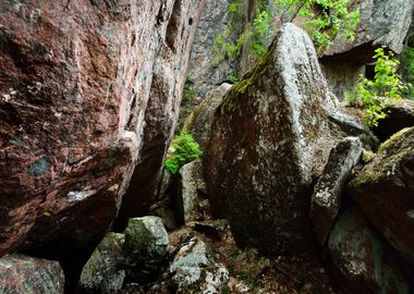 Granite Rocks And Canyons