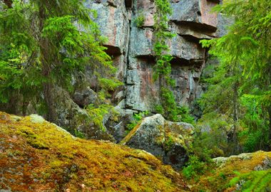 Granite Rocks And Canyons