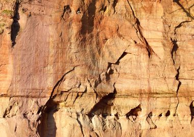 Sandstone Cliffs In Gauja