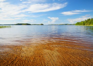 Saimaa Lake In Finland