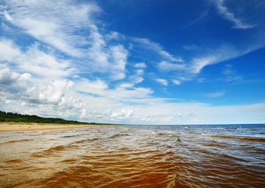 Baltic Sea Shore In Latvia