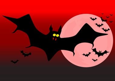 Flying Vampire Bats