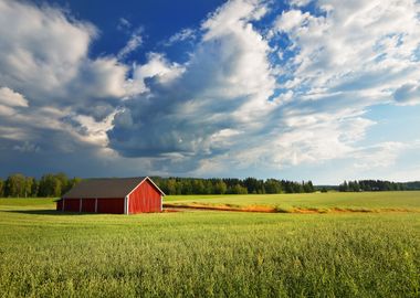 Red Warehouse In Finland I