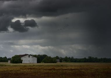 Tornado Storm Clouds Above