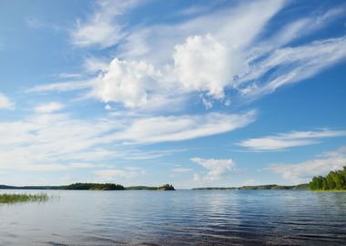 Saimaa Lake In Finland