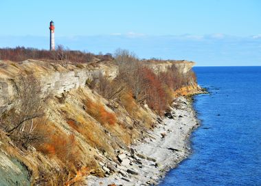 Old Lighthouse On The Clif