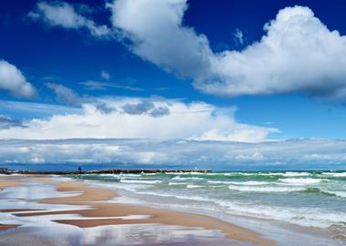 Baltic Sea Shore In Ventsp