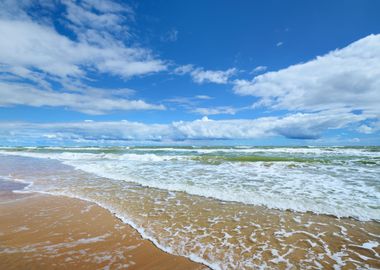 Baltic Sea Shore In Jurkal