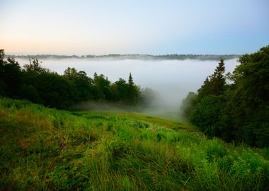 View On Gauja Valley In Sp