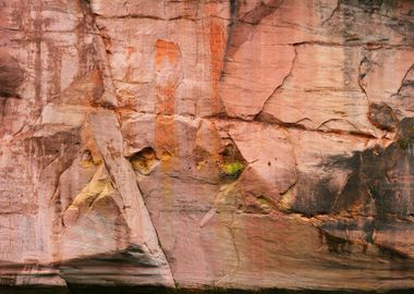 Sandstone Cliffs In Gauja